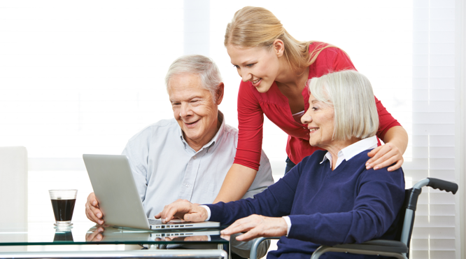 Internet-Nachrüstung für Senioren