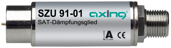 Atténuateur TV Axing TZU 4-01 - Connecteur F, Réglable 0.5-20dB, Pour Câble/Antenne
